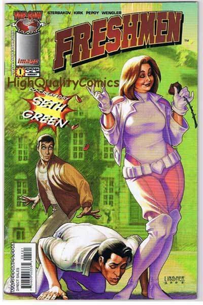 FRESHMEN #1, NM+, College, Seth Green, Joseph Linsner, 2005, more JL in store