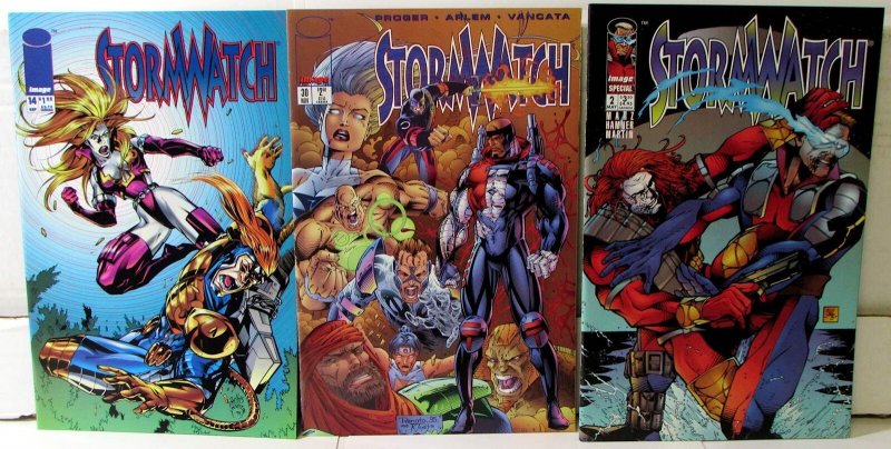 StormWatch Lot of 3 #14, 30, Special 2 (1994) Image Comics 1st Print Comic Books