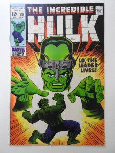 The Incredible Hulk #115 (1969) vs The Leader! Beautiful VF Condition!