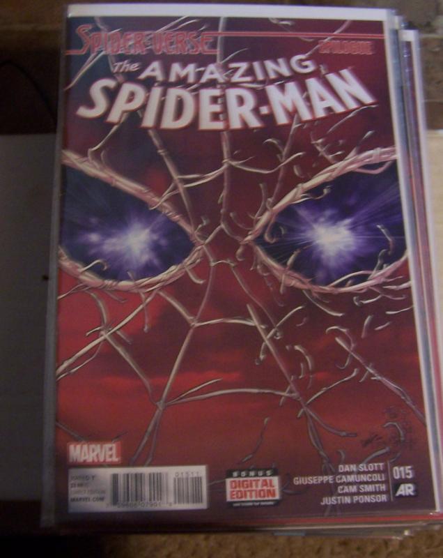 Amazing Spider-Man #  15 ( 2015, Marvel)  spider-verse epilogue, miles morales 