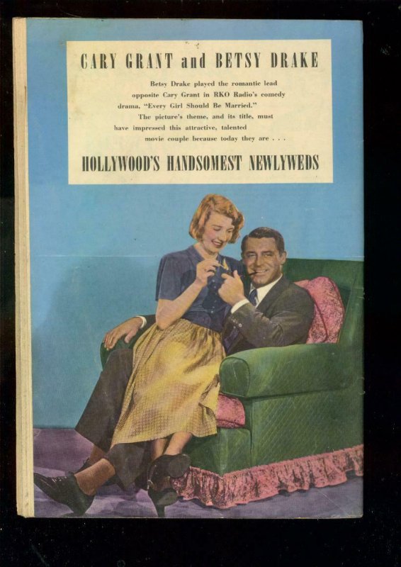 ROMANTIC MARRIAGE #1 1950-CARY GRANT PHOTO COVER ISSUE VG- 