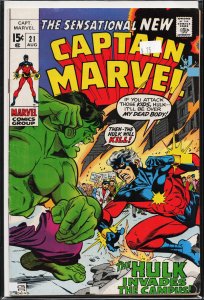 Captain Marvel #21 (1970) Captain Marvel