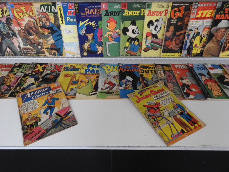 Huge Lot of Gold/Bronze/Silver Age Comics W/ Superman, Casper and more!