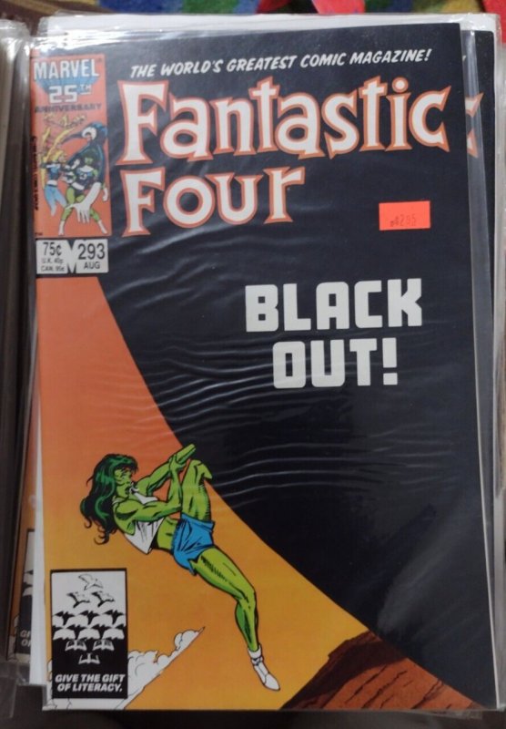 Fantastic Four  # 293 1986 MARVEL JOHN BYRNE she hulk avengers  last byrne issue