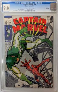 Captain Marvel #13 (1969) Captain Marvel CGC 9.6