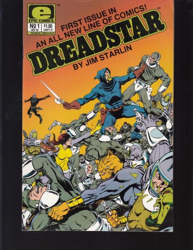 DREADSTAR #1, VF/NM, Jim Starlin, Epic, 1982