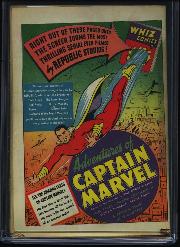 MASTER COMICS #17 - CGC-7.5, OW - Bulletman - Minute-Man - Golden Age