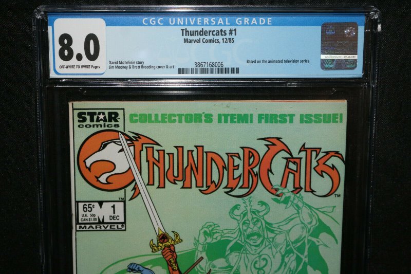 Thundercats #1 - Based on the Animated TV Series - CGC Grade 8.0 - 1985 