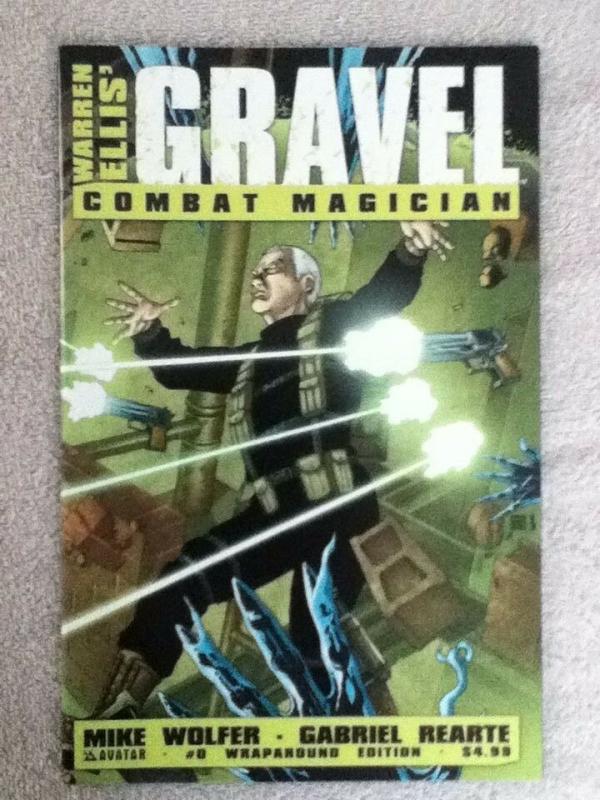 GRAVEL: COMBAT MAGICIAN #0 WRAP and #4 REGULAR COVER- Created by Ellis