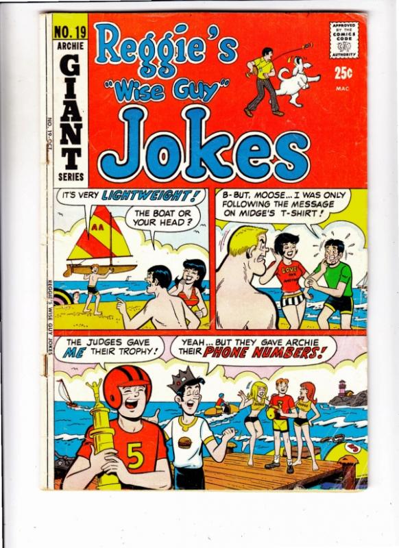 Reggie's Wise Guy Jokes #19 (Oct-71) FN Mid-Grade Reggie, Archie, Jughead