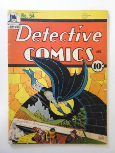 Detective Comics #54 (1941) FR Condition Cover detached