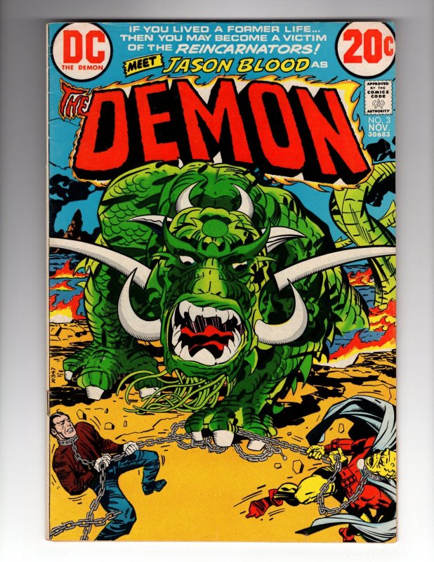 The Demon #3 (1972) Jack KING Kirby! Bronze DC Sorcery/Horror / HCA1