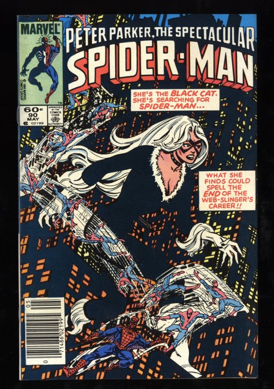 Spectacular Spider-Man #90 VF/NM 9.0 Newsstand Variant