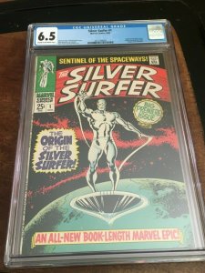 SILVER SURFER #1 - CGC 6.5 (FN+) - ORIGIN SILVER SURFER - SILVER AGE KEY 