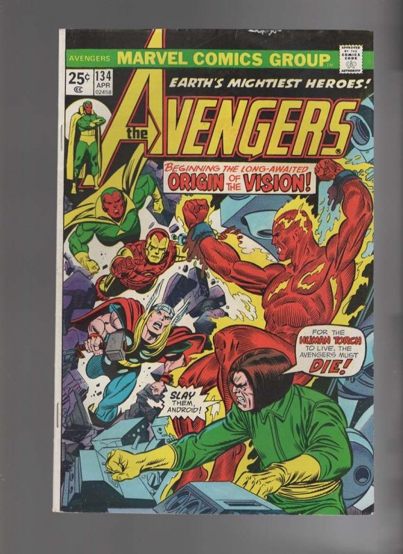 The Avengers #131,133,134,135 (1975)