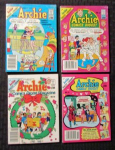 1982 ARCHIE Comics Digest #56 57 58 59 VG+/FN+ Betty & Veronica / Jughead