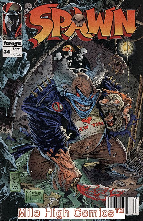 SPAWN (1992 Series) #34 NEWSSTAND Very Fine Comics Book