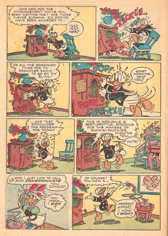 WALT DISNEY'S DONALD DUCK in VOLCANO VALLEY (4 Color #147)(1947)7.5 VF- ...