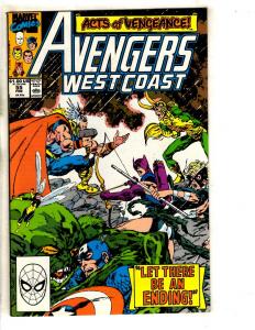 10 West Coast Avengers Marvel Comic Books # 53 54 55 56 57 58 59 60 61 62 DB3