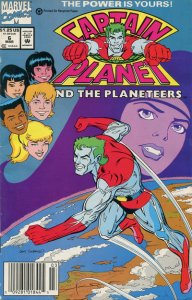 Captain Planet and the Planeteers #6 (Newsstand) GD ; Marvel | low grade comic