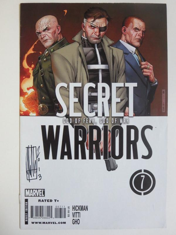 Secret Warriors #7 (Marvel 2009) Nick Fury Inhumans Signed by Alessandro Vitti