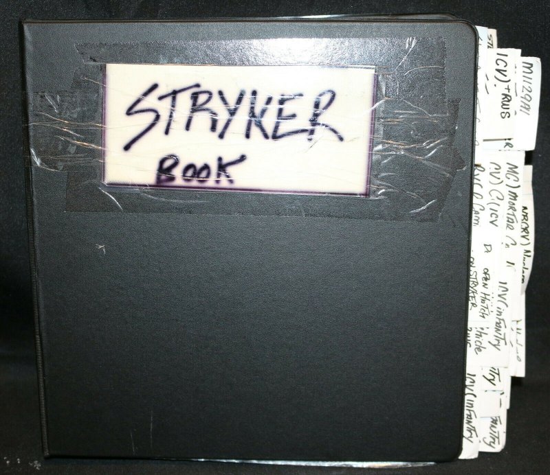 Joe Kubert's Reference Guide Binder w COA - Stryker Troop Carrier