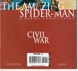 Amazing Spider Man # 524  Spidey vs Captain America 1