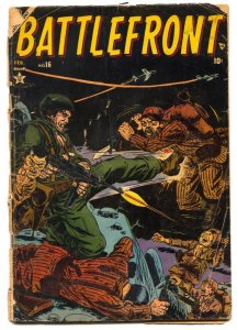 Battlefront #16 1954- Commies- Atlas War comic G