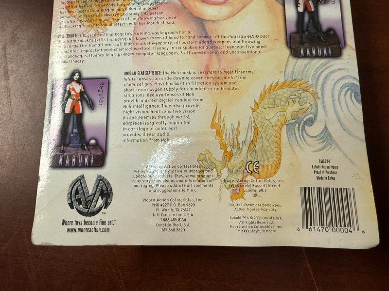Doppelganger Kabuki Action Figure Toy New In Box On Card David Mack 2000 TB2