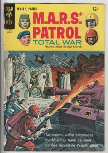 M.A.R.S. Patrol Total War #6 (Aug-68) VF+ High-Grade M.A.R.S. (Sgt. Joe Strik...