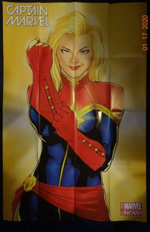 CAPTAIN MARVEL Promo Poster, 24 x 36, 2013, MARVEL Unused more in our store 527