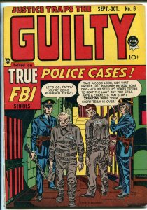 JUSTICE TRAPS THE GUILTY #6 1948-PRIZE-SIMON & KIRBY-AL FELDSTEIN ART-vf minus 