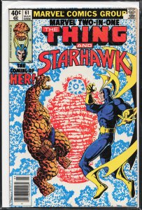 Marvel Two-in-One #61 (1980) Starhawk [Key Issue]