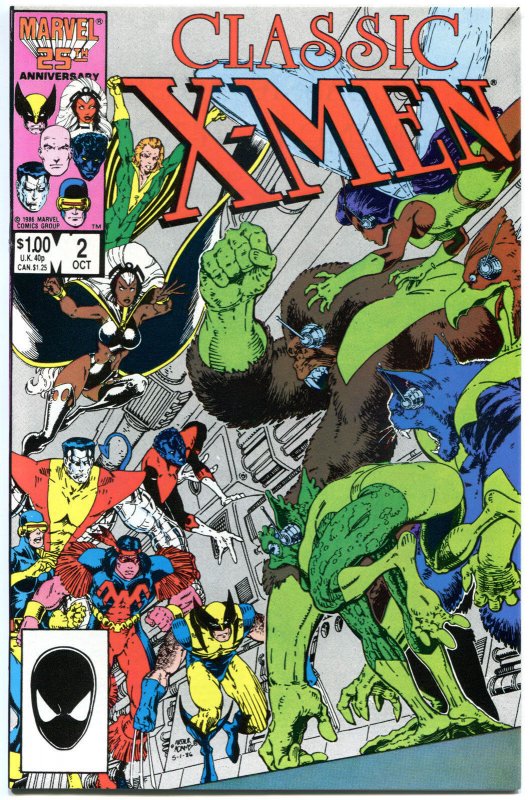 CLASSIC X-MEN #2, NM, Adams, Wolverine,Storm, Bolton,1986, more in store 