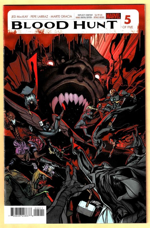 COMPLETE SERIES: BLOOD HUNT #1 - 5 (2024) NM+ (9.6) Red Bands & 1:10 Incentive!