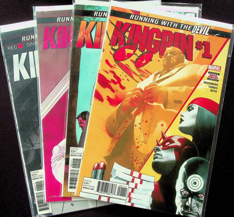 Kingpin #1-4 (Feb-May 2017, Marvel) - Comic Set of 4 - Near Mint