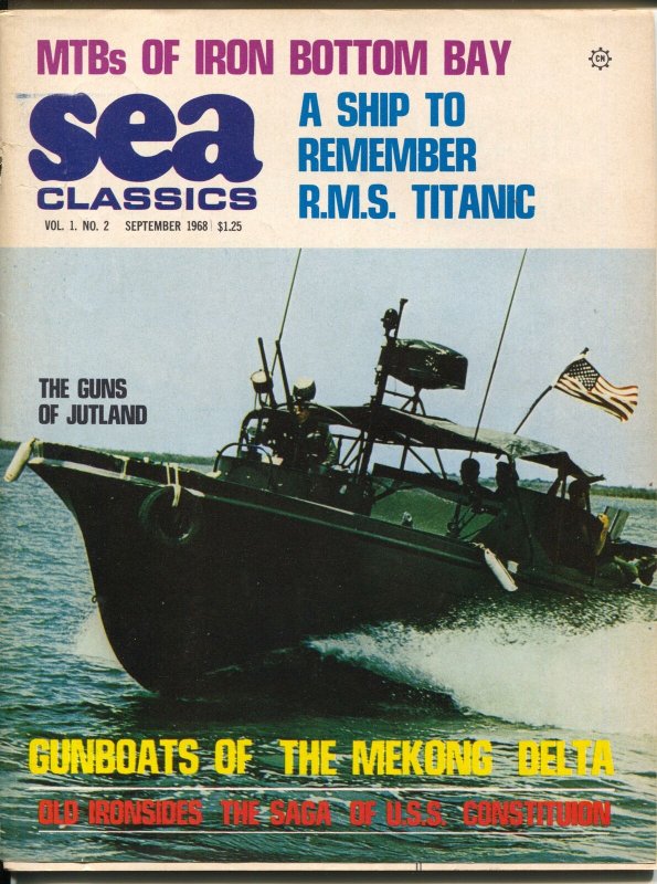 Sea Classics #2 9/1968-Challenge-2nd issue-Old Ironsides-Titanic-G