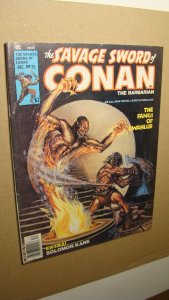 SAVAGE SWORD OF CONAN 25 *NICE COPY* BONDAGE CURTIS MAG R.E. HOWARD