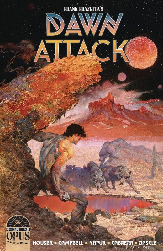 Frank Frazettas Dawn Attack #3 (of 5) Cvr B Frazetta Opus Comics Comic Book
