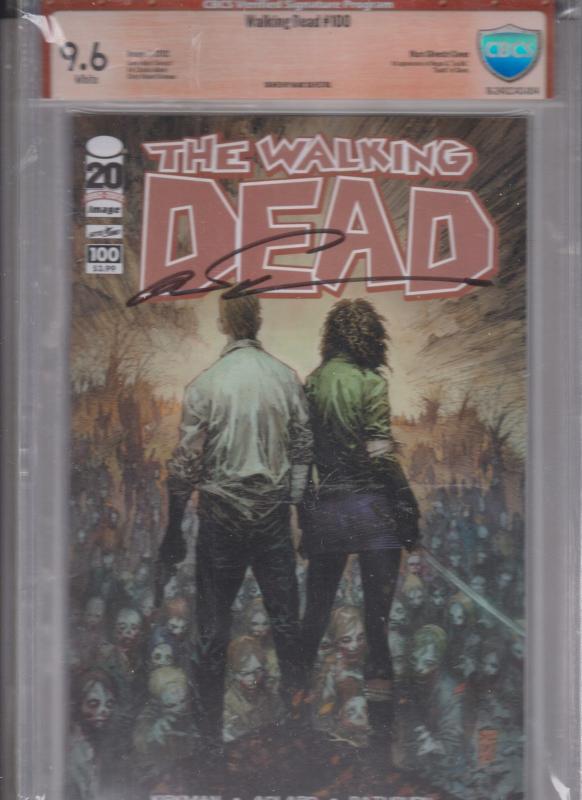 THE WALKING DEAD V1 #100  CBCS 9.6 WHITE/ VSP MARC SILVESTRI & CVR.B.