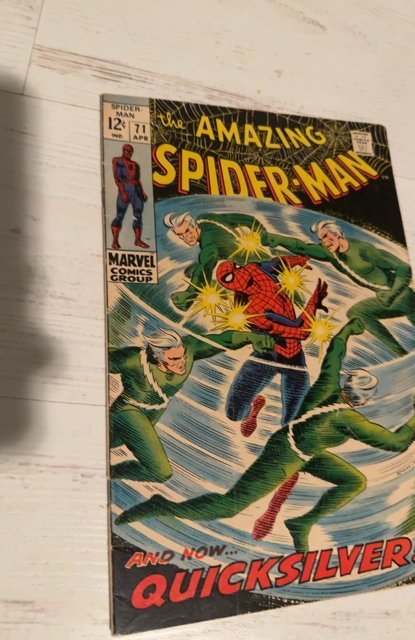 The Amazing Spider-Man #71 (1969)and now quicksilver