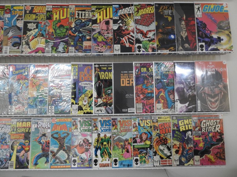 Huge Lot 140+ Comics W/ Batman, Ghost Rider,  Hulk, Wolvie+ Avg VF- Condition!!