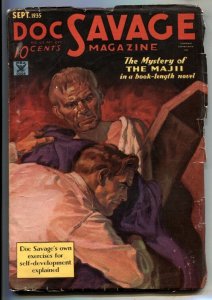 Doc Savage Pulp September 1935- The Mystery Of The Majii VG