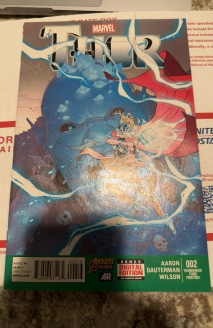 Thor #2 Third Print Cover (2015) 1st full Jane foster