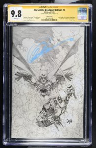 DEADPOOL BATMAN #1 MARVEL 1:200 GREG CAPULLO VARIANT SIGNED CGC SS 9.8 NM