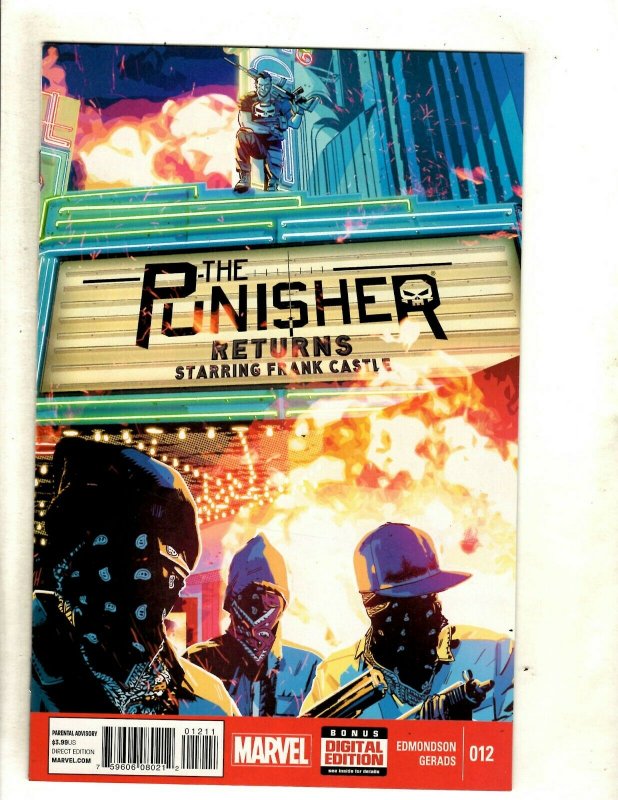 Lot Of 9 Punisher Marvel Comic Books # 12 13 14 15 16 17 18 19 20 Edmondson RP6