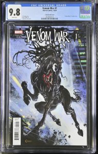 VENOM WAR #1 MARVEL 2024 CLAYTON CRAIN HORSE VARIANT CGC 9.8 NM
