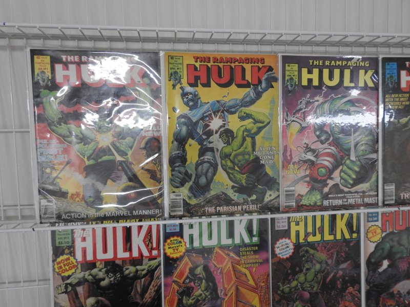 The Rampaging Hulk Magazine Complete Set #1-27 Beautiful VF Avg Condition!