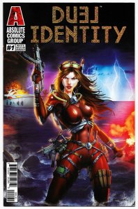 Duel Identity #1 White Widow Gold Prism Logo Variant (Red Giant, 2019) NM