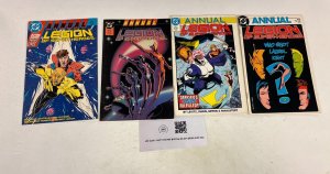 4 Legion of Superheroes Annuals DC Comics Books #1 2 3 4 73 JW18